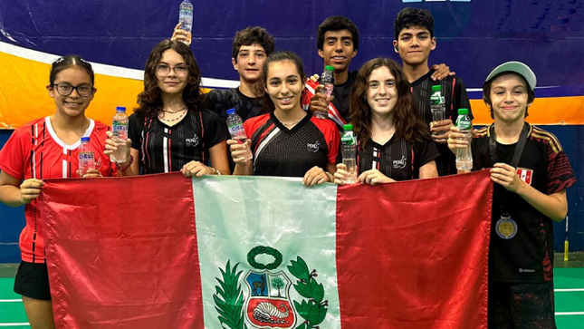 Selección juvenil de bádminton obtuvo 13 medallas de oro en torneo internacional