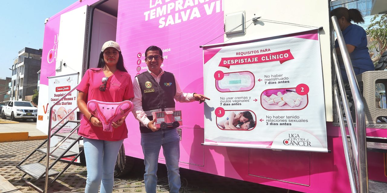 Municipalidad de SMP se une contra el cáncer y brinda despistaje gratuito en el distrito