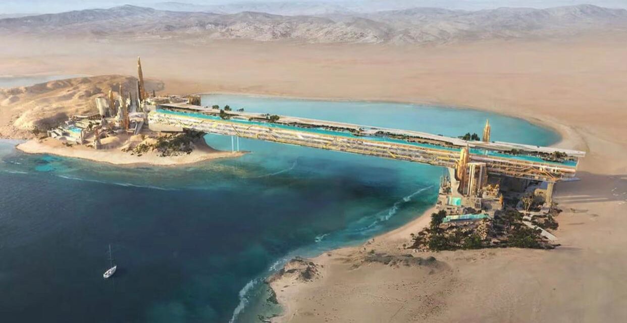 Arabia Saudita: empezó la construcción de la piscina más grande
