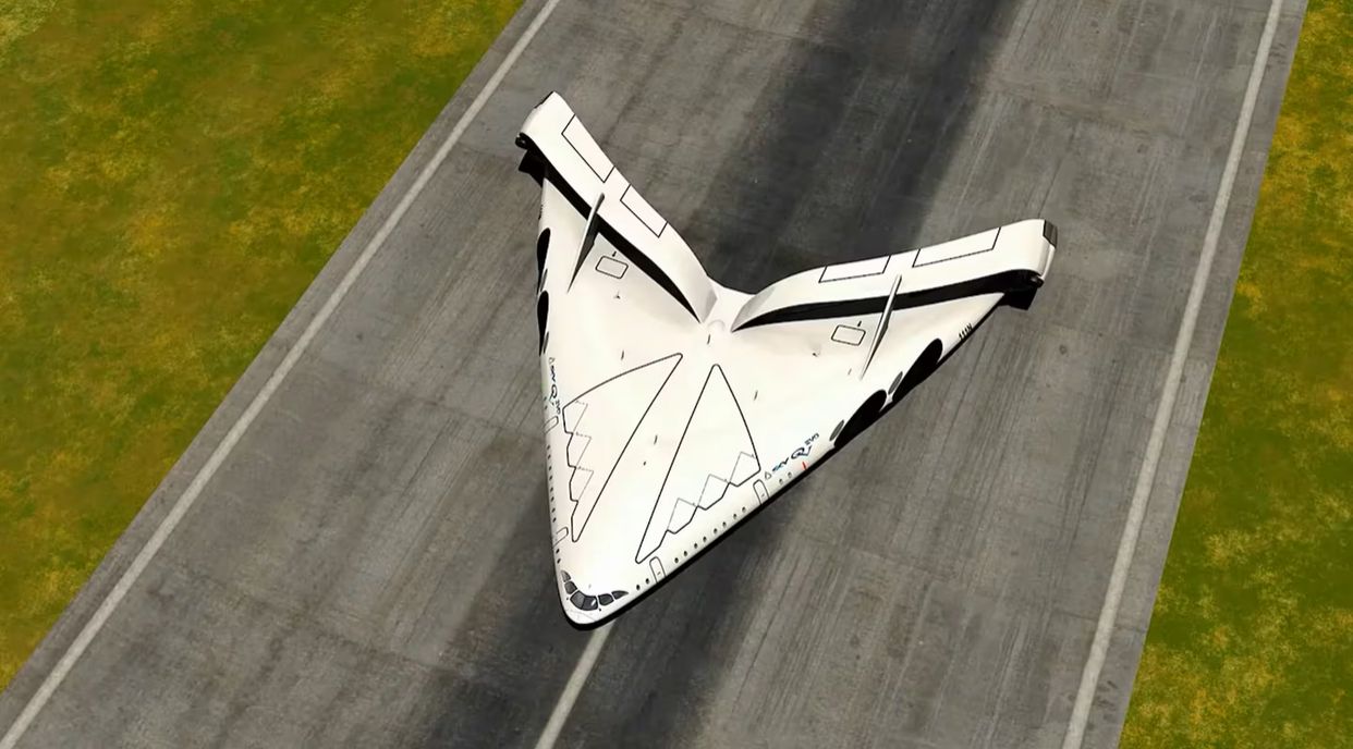 Muestran primeras imágenes del avión supersónico sin alas