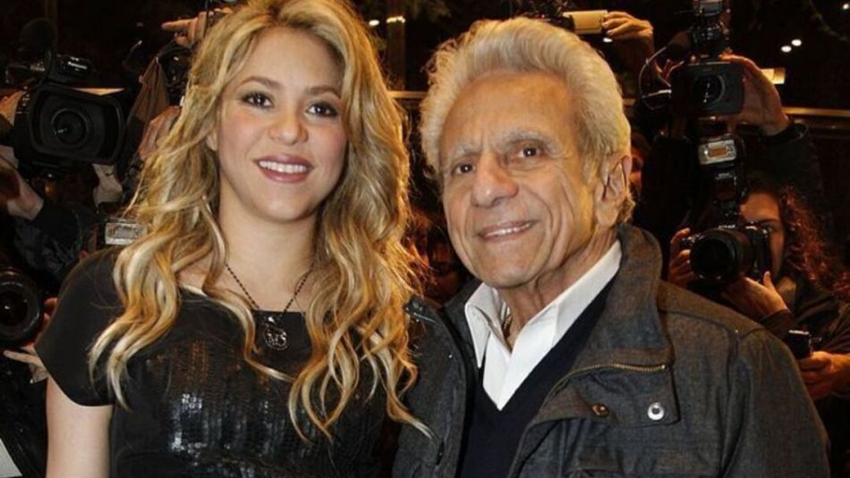 El padre de Shakira fue internado en el hospital por una neumonía