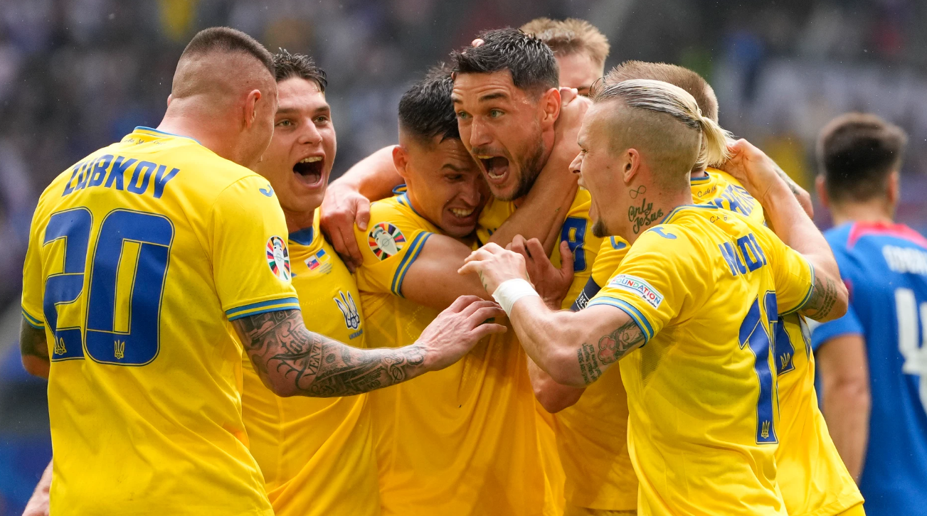 Ucrania remontó 2-1 a Eslovaquia y continúa vivo en la Eurocopa 2024