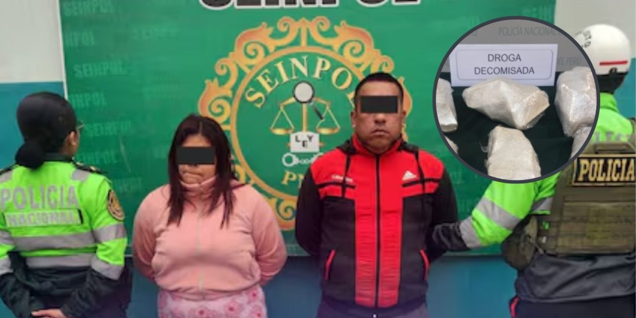 Chincha: Detienen a pareja por tráfico de drogas