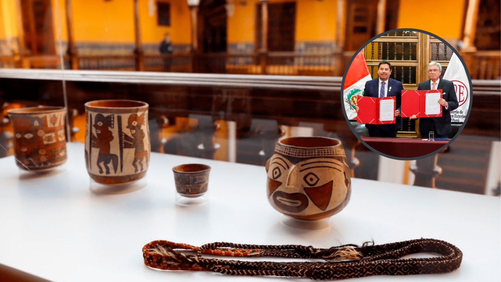 MINCUL: Retornan 33 bienes culturales patrimoniales a Perú
