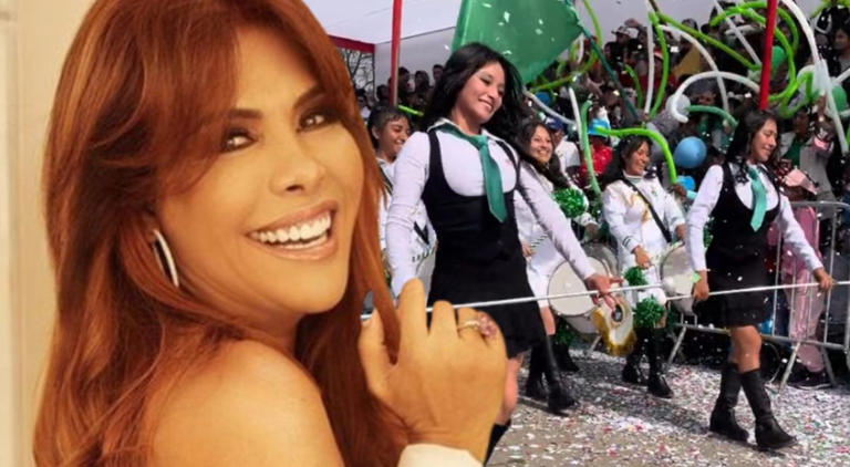 Magaly Medina apoya a estudiantes de Huaycán en concurso escolar