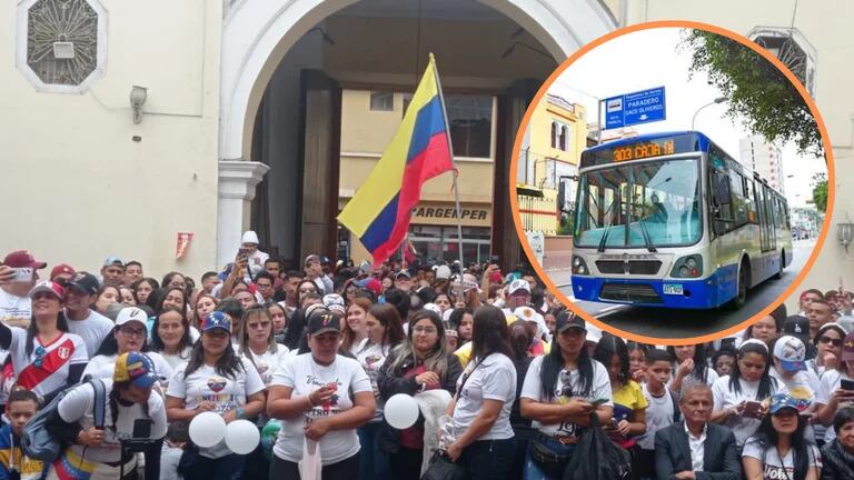 Buses del Corredor Azul desviaron su ruta tras manifestaciones