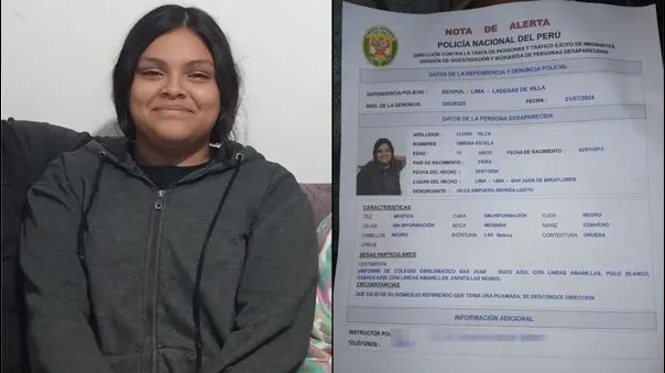 Escolar de 12 años fue encontrada en Pisco junto a menor de edad