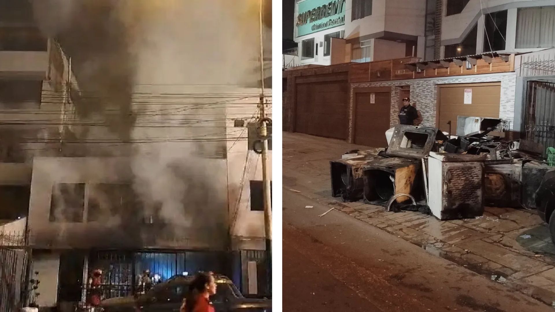 Surco: Reportan cinco heridos tras incendio en una lavandería 