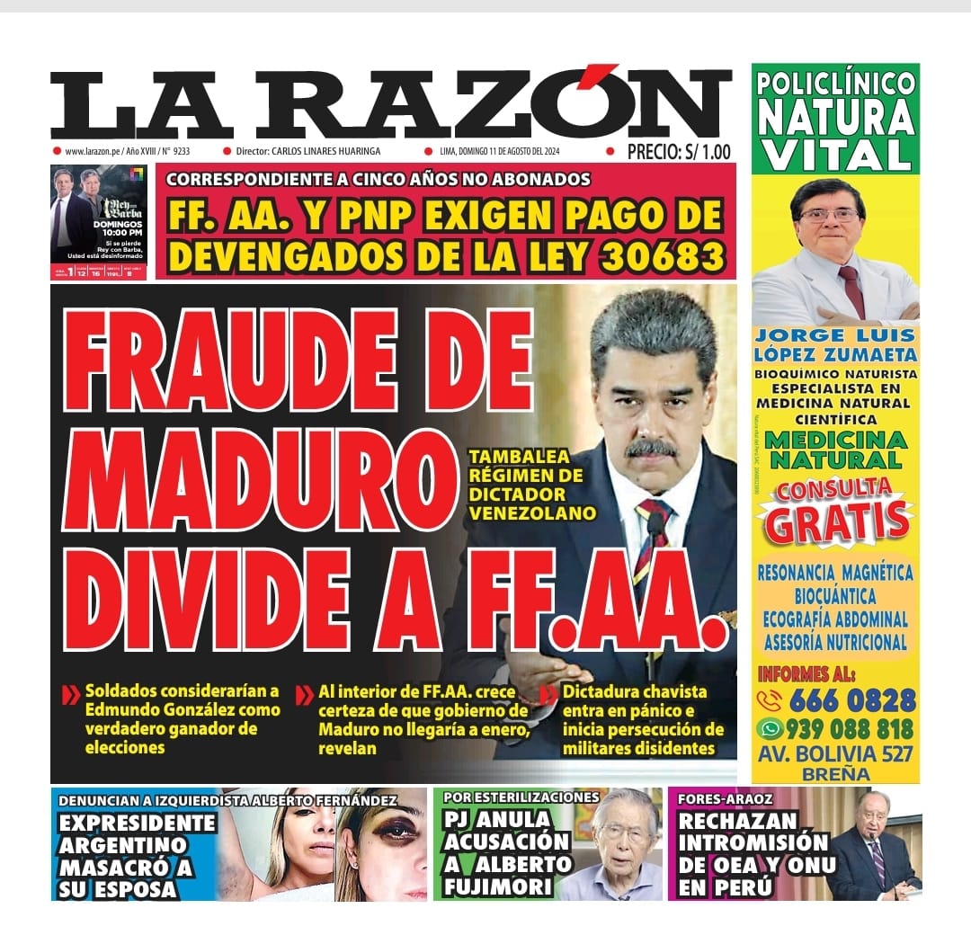 Portada La Razon