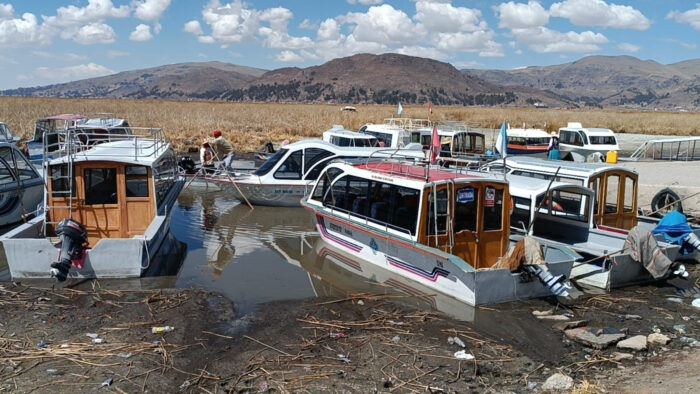 Puno: Agua del lago Titicaca ha descendido drásticamente