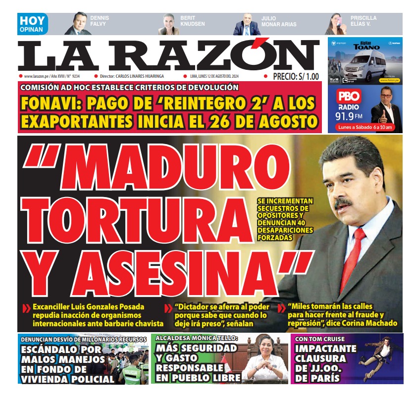 Portada La Razon