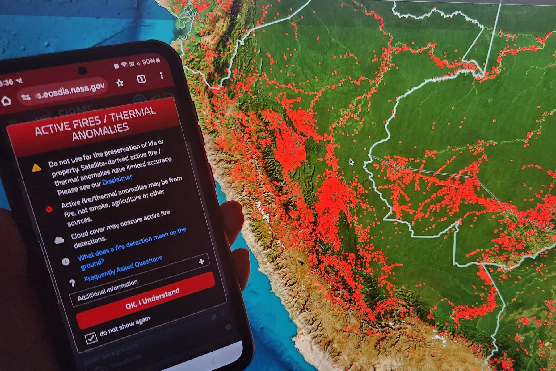 NASA revela impacto de incendios forestales en Perú con imágenes satelitales