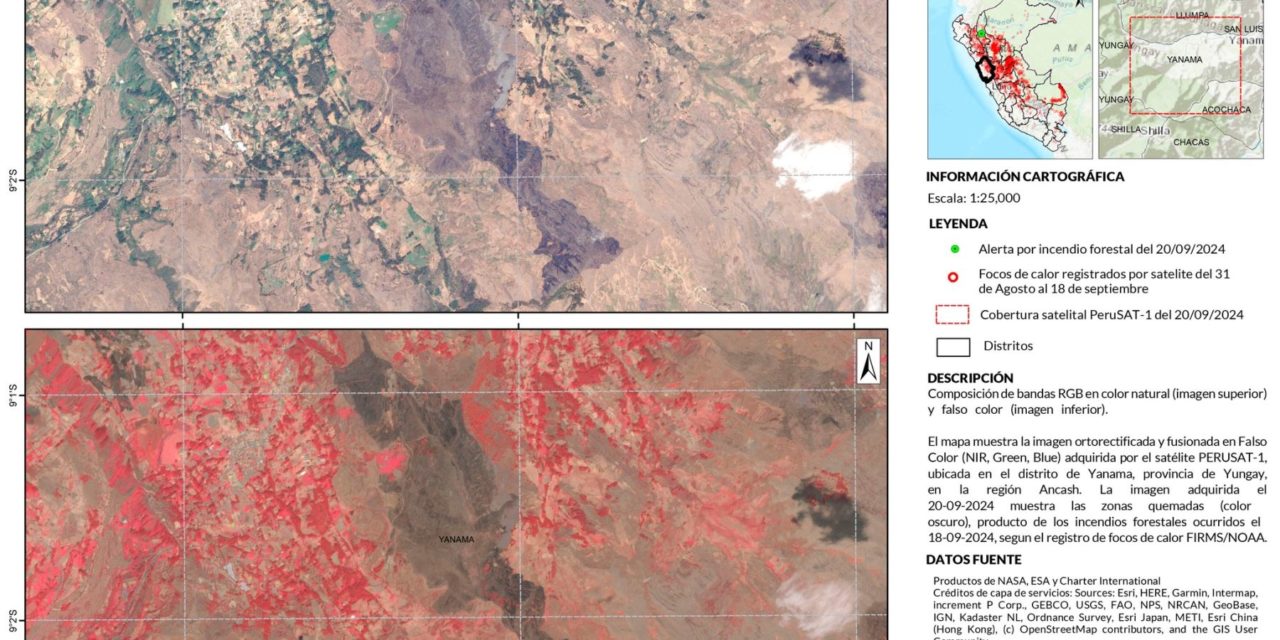 Conida intensifica monitoreo satelital para enfrentar incendios forestales en el Perú