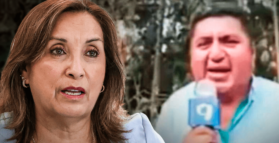 Dina Boluarte a periodista: "Yo no estoy aquí por tus lágrimas"