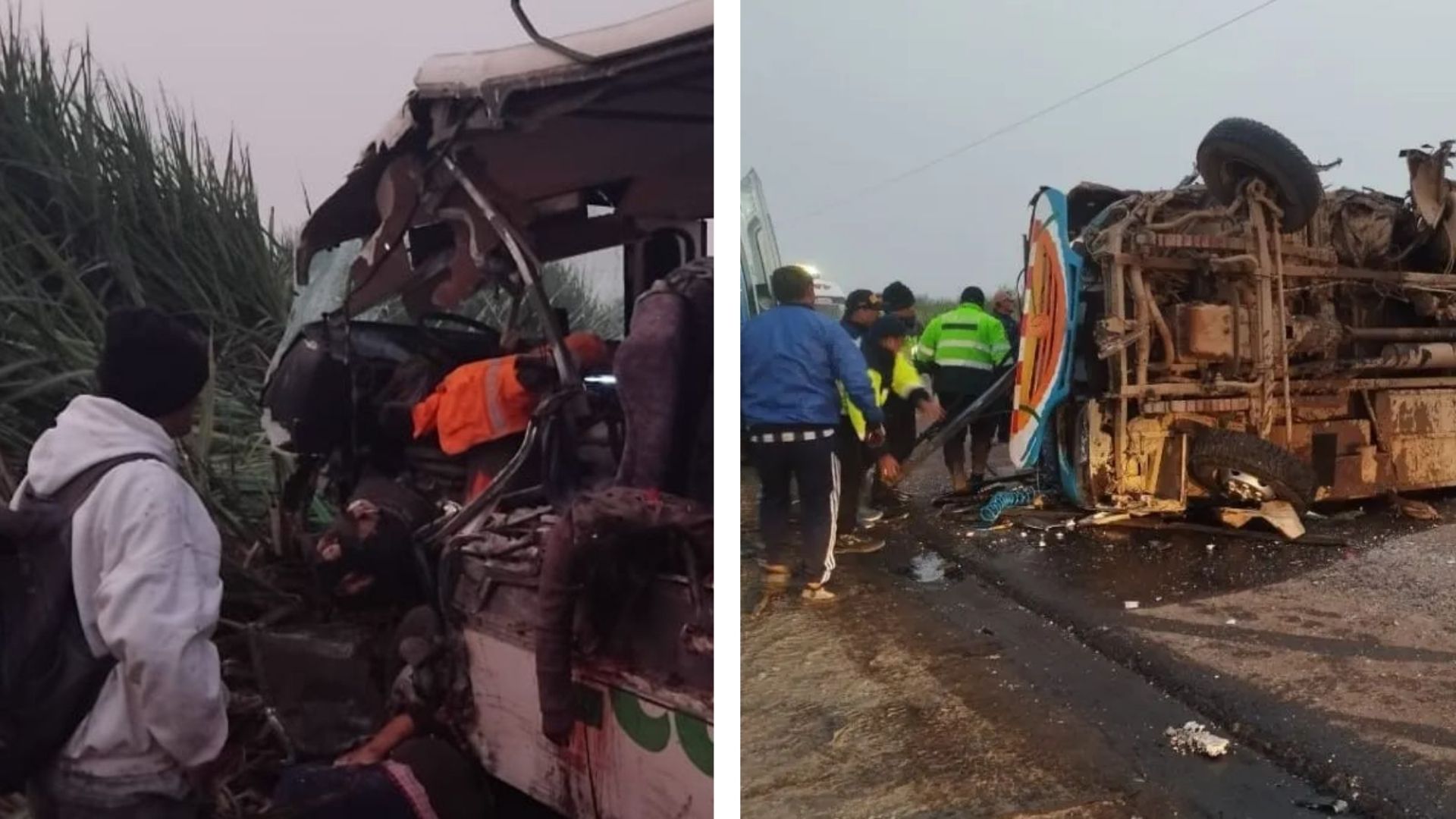 La Libertad: Choque entre buses deja 28 heridos y cinco muertos