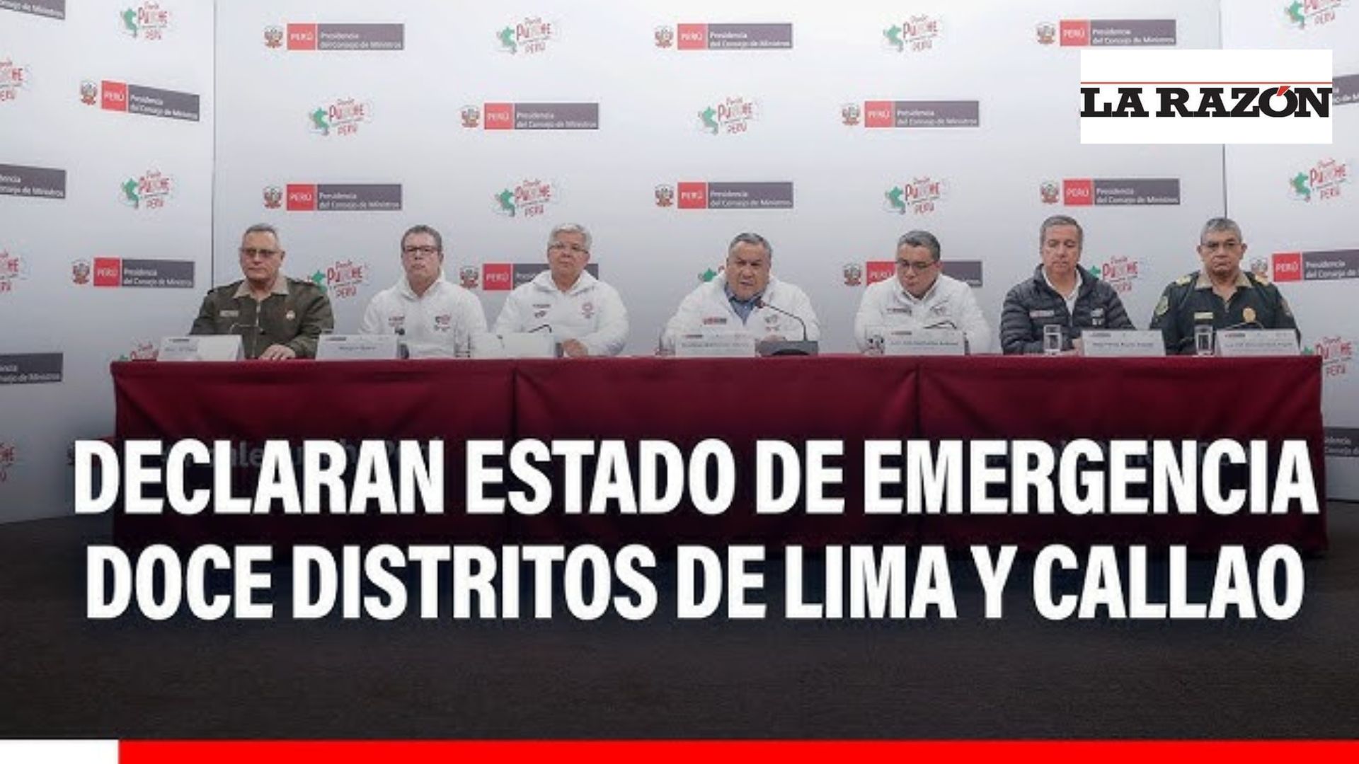 Estado de emergencia por 60 días en distritos de Lima y Callao