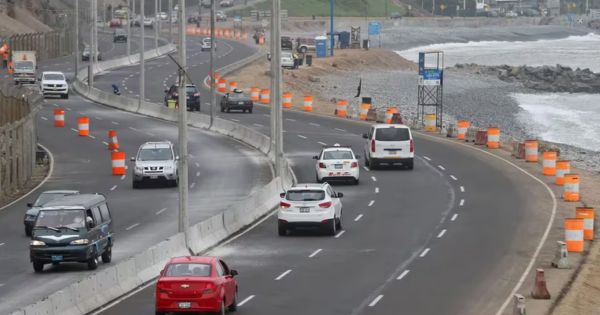 Habilitarán un cuarto carril en la Costa Verde