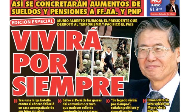 Portada Diario La Razón (12/09/2024)