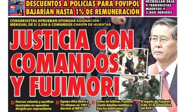 Portada Diario La Razón (18/09/2024)