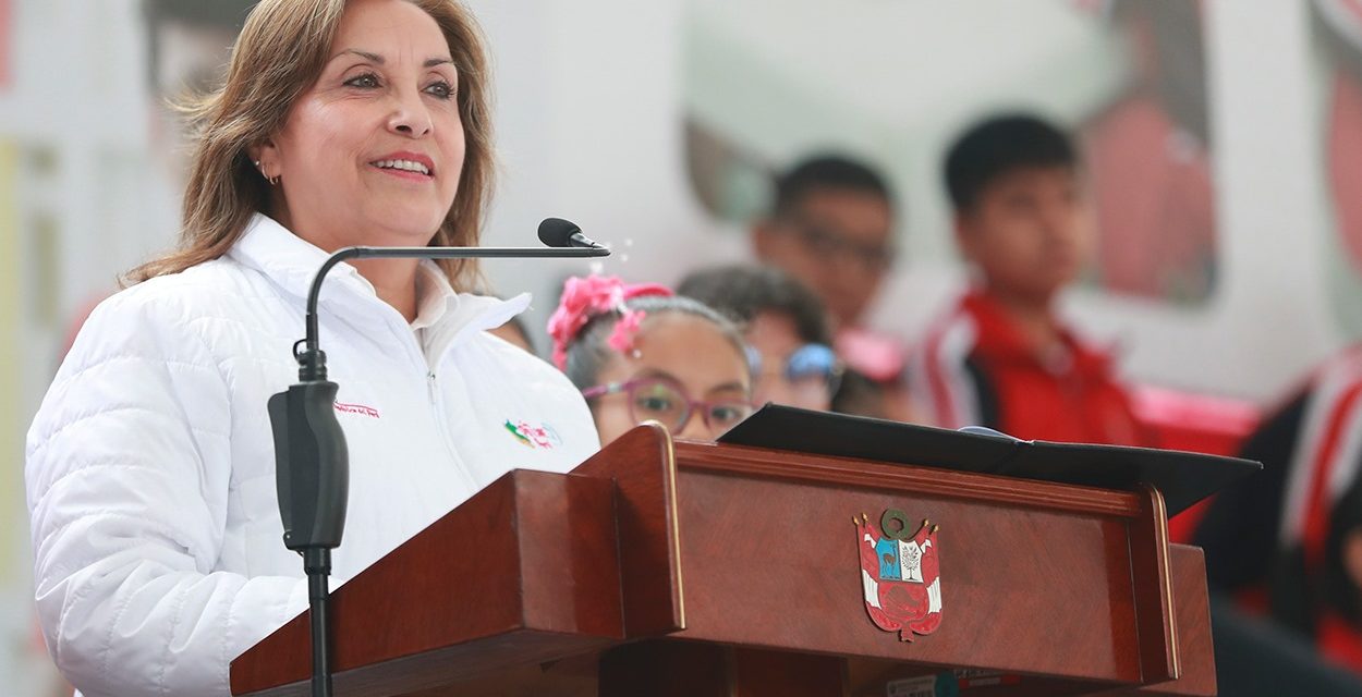 Dina Boluarte: "Nuestro gobierno está trabajando"