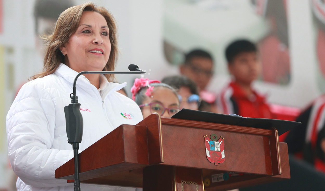 Dina Boluarte: "Nuestro gobierno está trabajando"