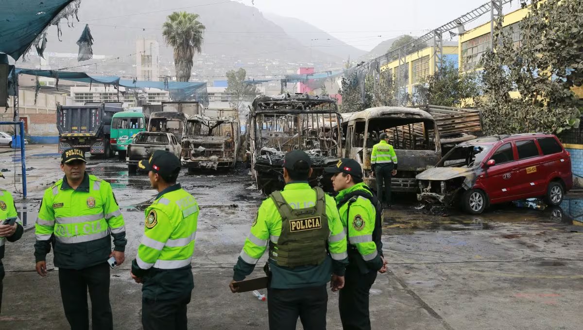 Independencia: Incendio consumió veinticinco vehículos