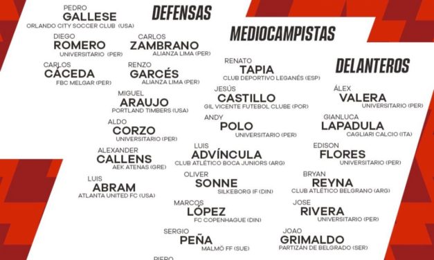 Sorpresas: Se dio a conocer la lista oficial de convocados de Perú