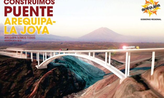 Arequipa: Puente La Joya se ejecutará por administración directa