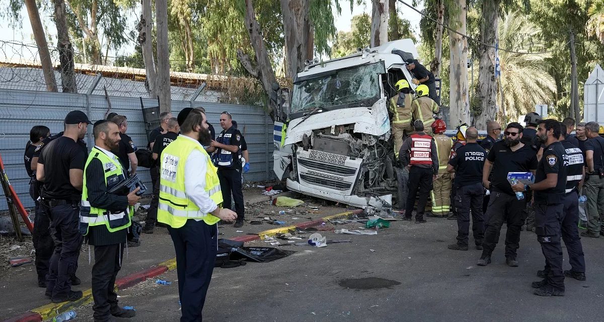 Ataque terrorista con camión en Israel