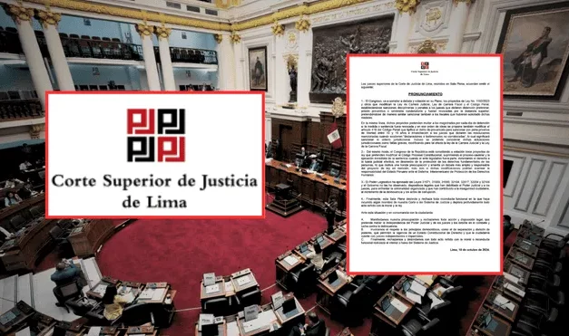 Corte de Lima solicita al Congreso respetar la independencia judicial ante nuevas leyes