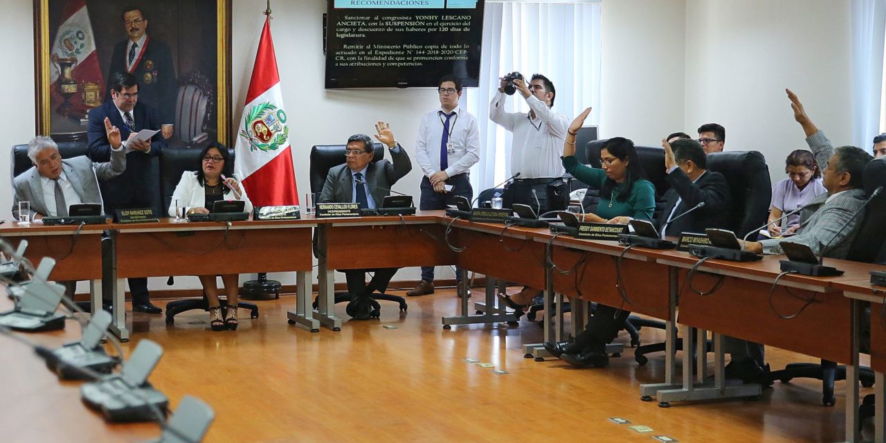 Congresistas están blindados por la comisión de ética