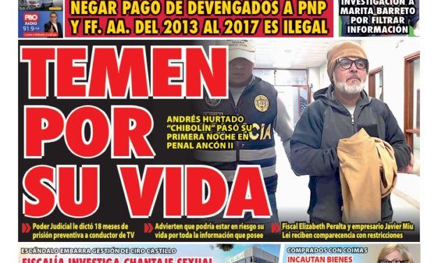 Portada Diario La Razón (03/10/2024)