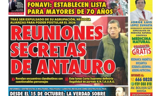 Portada Diario La Razón (13/10/2024)