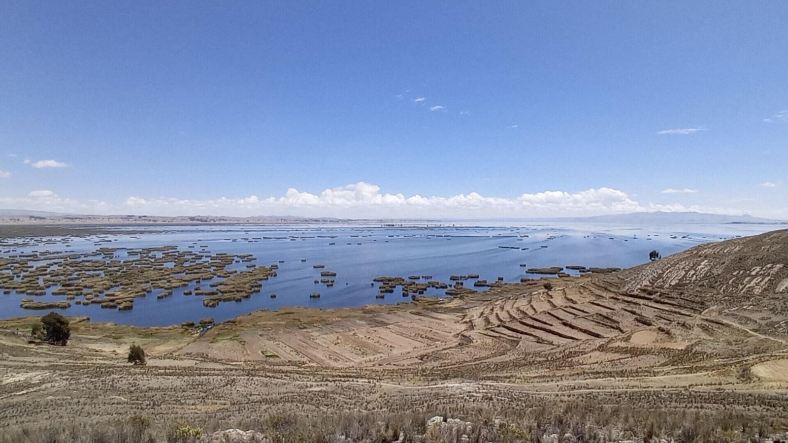 Lago Titicaca sufre grave descenso del nivel de sus aguas