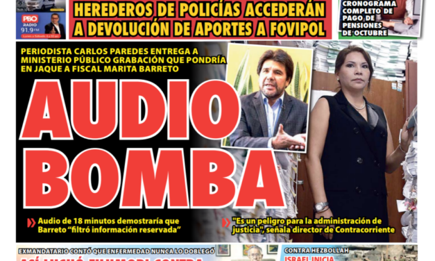 Portada Diario La Razón (01/10/2024)