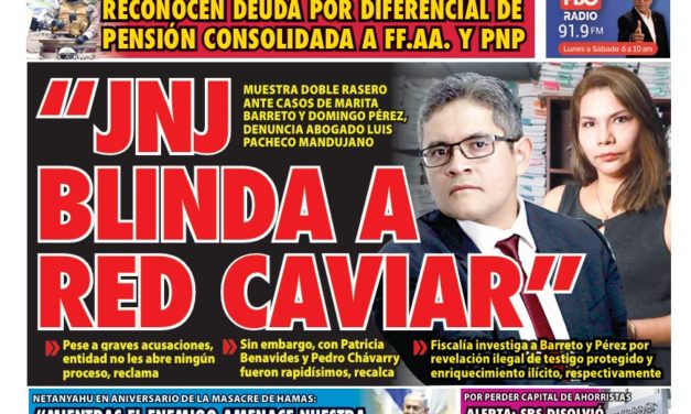 Portada Diario La Razón (08/10/2024)