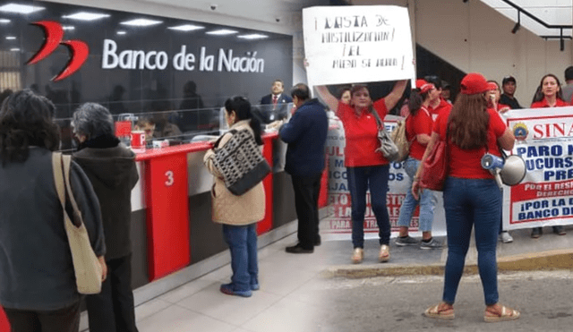 Trabajadores del Banco de la Nación inician huelga nacional 