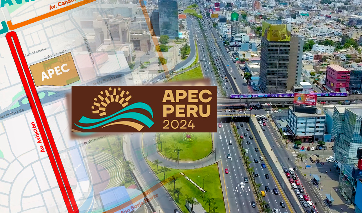 Restricciones y desvíos en Lima por APEC 2024: cortes en avenidas Javier Prado y Aviación