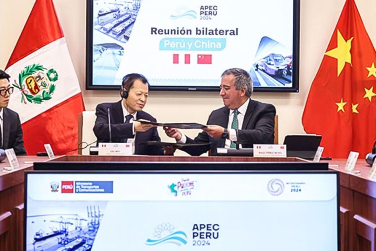 Alianza entre Perú y China para fortalecer el sector de transporte