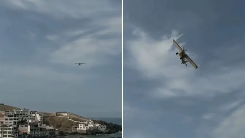 Avioneta cae al mar de San Bartolo