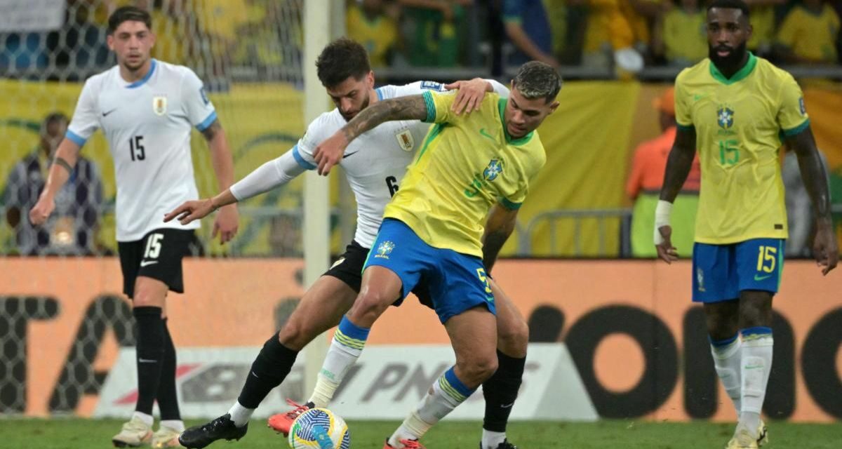 Brasil y Uruguay empatan en la Arena Fonte Nova