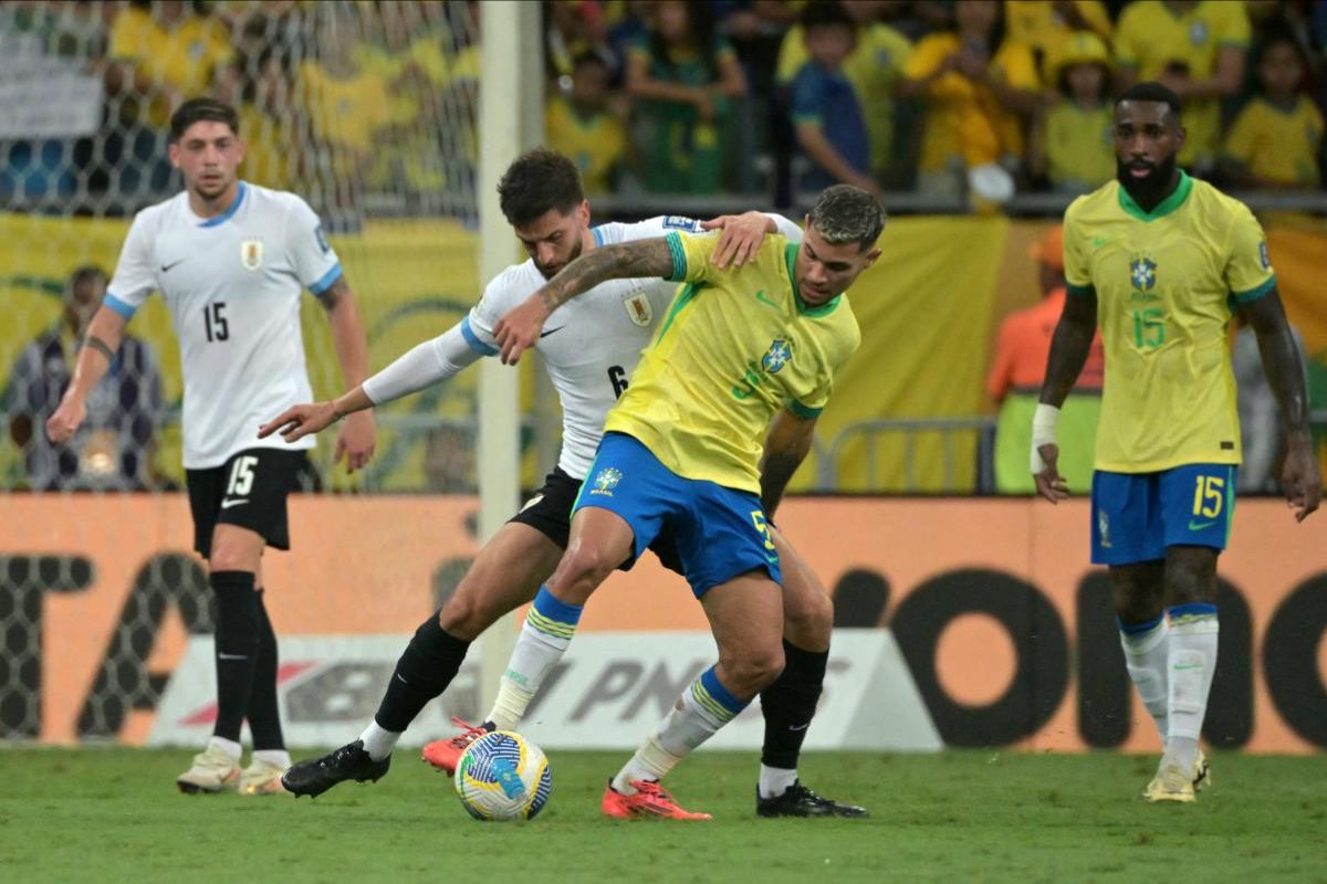 Brasil y Uruguay empatan en la Arena Fonte Nova