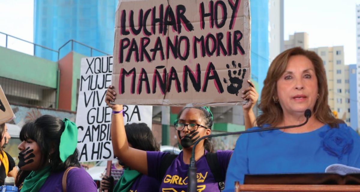 Dina Boluarte: “la indiferencia hacia la violencia tiene que parar"