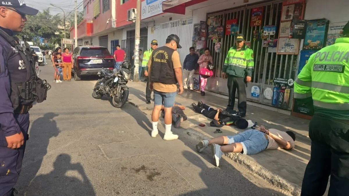 Policía frustra asalto cerca a un banco en San Juan de Lurigancho