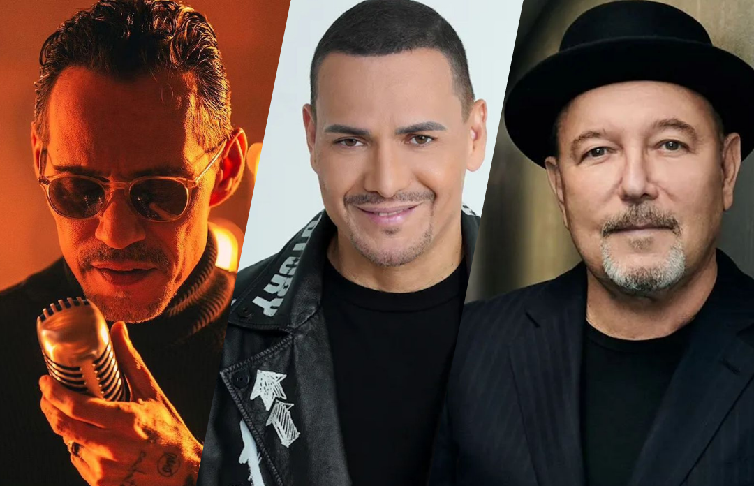 Víctor Manuelle, Marc Anthony y Rubén Blades en el mismo escenario