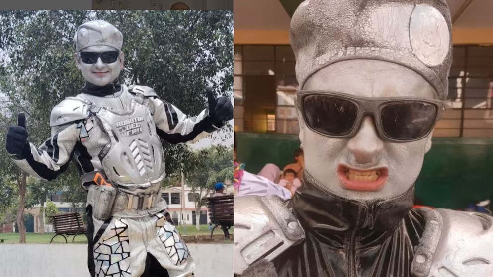 Público defiende a Robotín tras enfrentamiento con sujeto en pleno show callejero