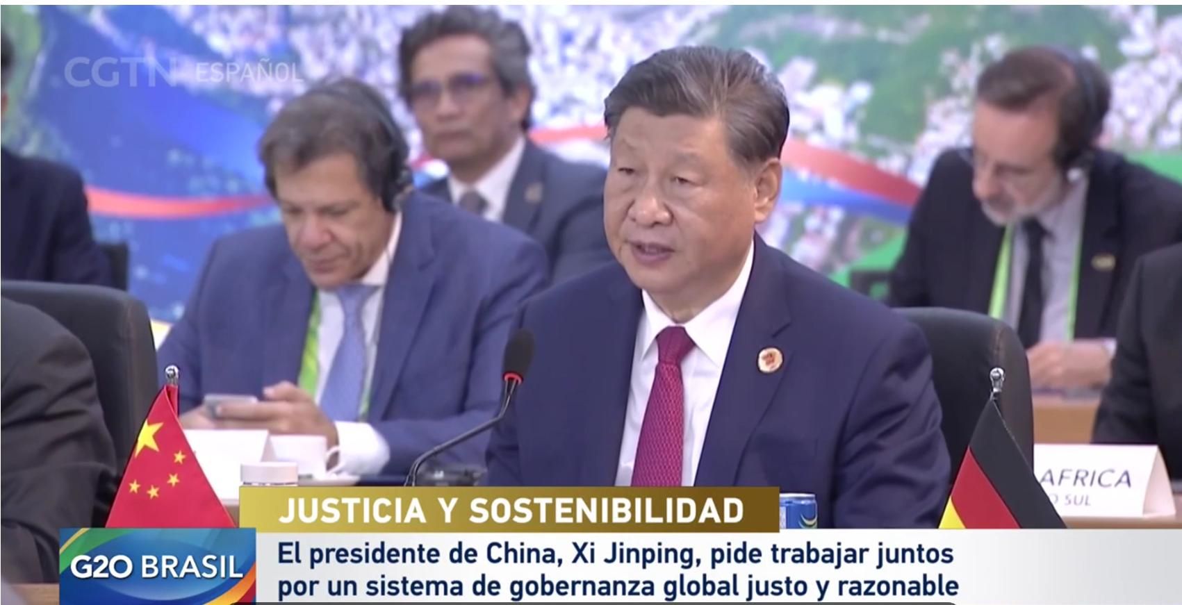 O presidente da China, Xi Jinping, pede esforços conjuntos para um sistema de governança global justo e razoável