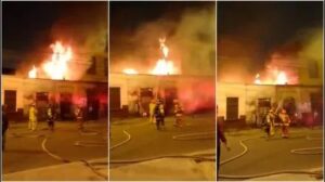 Incendio dejó dos bomberos heridos en vivienda del Rímac