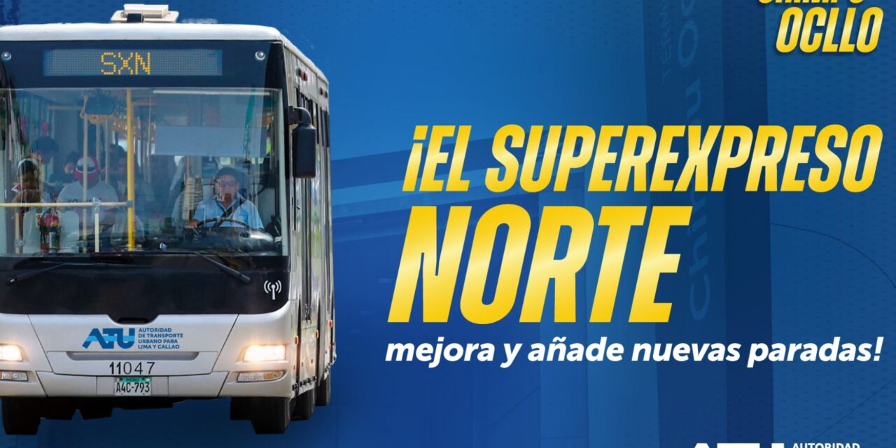 Nuevas paradas del Superexpreso Norte del Metropolitano dinamizan la movilidad en el centro de Lima