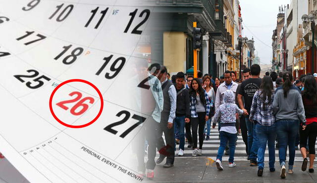 ¿El 26 de diciembre será feriado o día no laborable en Perú?